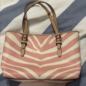 Coach Peyton Zebra Print Bag